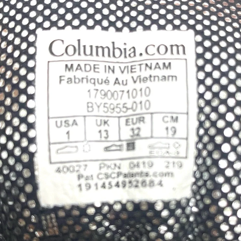 Columbia brand sportswear